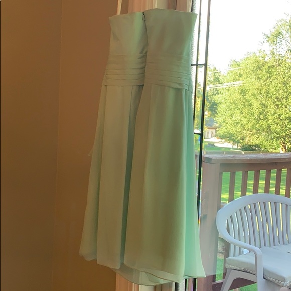 David’s Bridal Mint bridesmaid dress - Picture 2 of 2